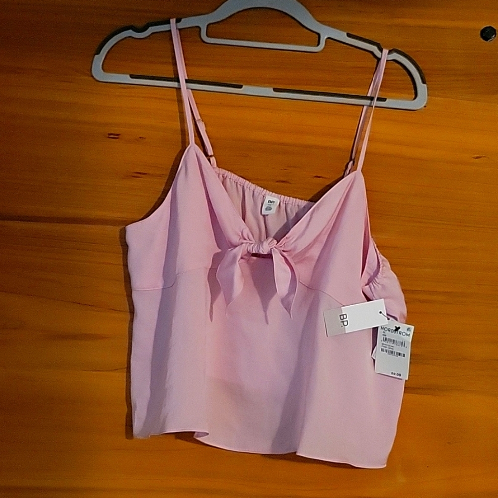 NWT Tie front crop tank top